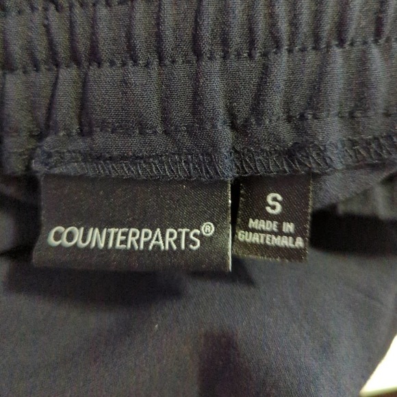 Counterparts Pants Blue Athletic Woman's Size‎ Small Elastic Waist Drawstring - Picture 8 of 11